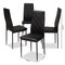 Baxton Studio Blaise Modern Black Faux Leather Upholstered Dining Chair, PK4 146-8781 - alternate 3